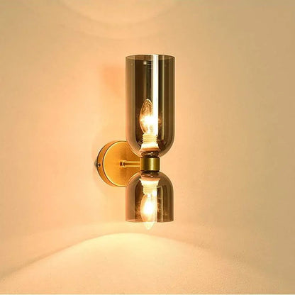 Kiki's Way | Bello Twin-Shade Wall Light – Glass & Iron, E14