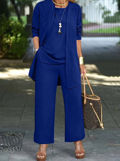 Women's Three-Piece Set - Top & Pants