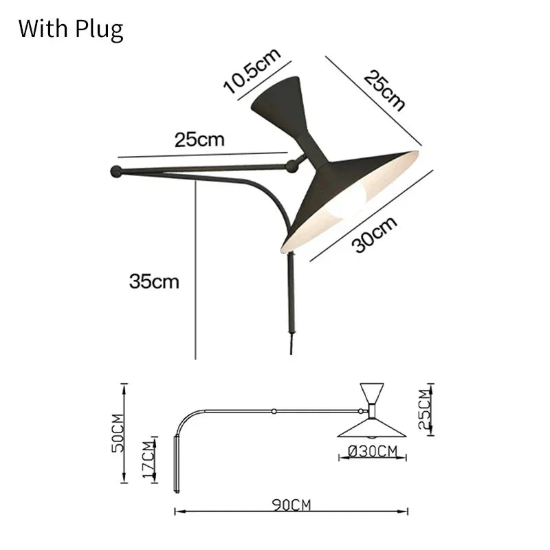 Kiki's Way | April Articulated Wall Light – Adjustable Arm, G9