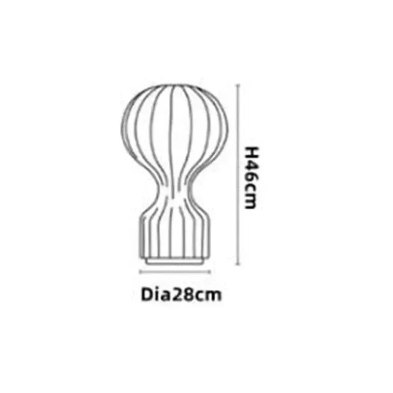 Kiki's Way | Andon Balloon Table Lamp – Chrome-Finished Iron