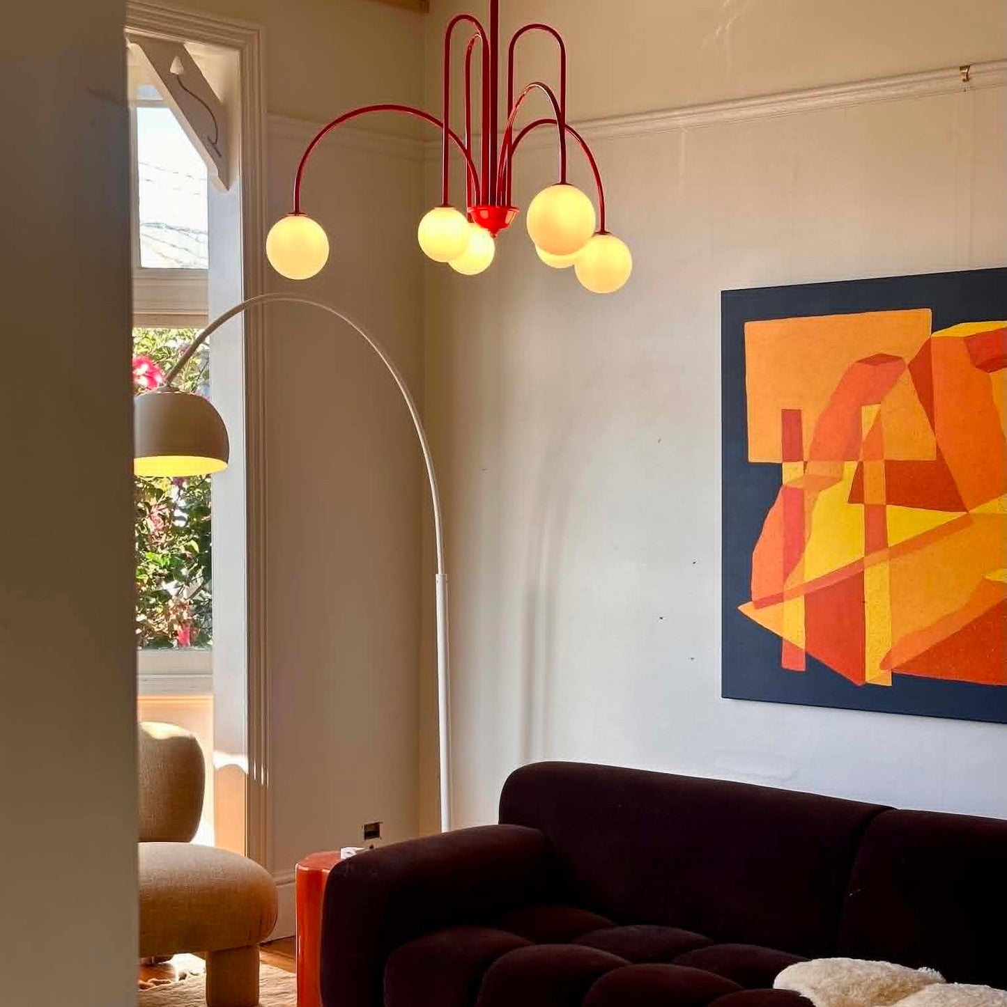 Kiki's Way | St Kilda Chandelier – Six-Light G9, Metal & Glass