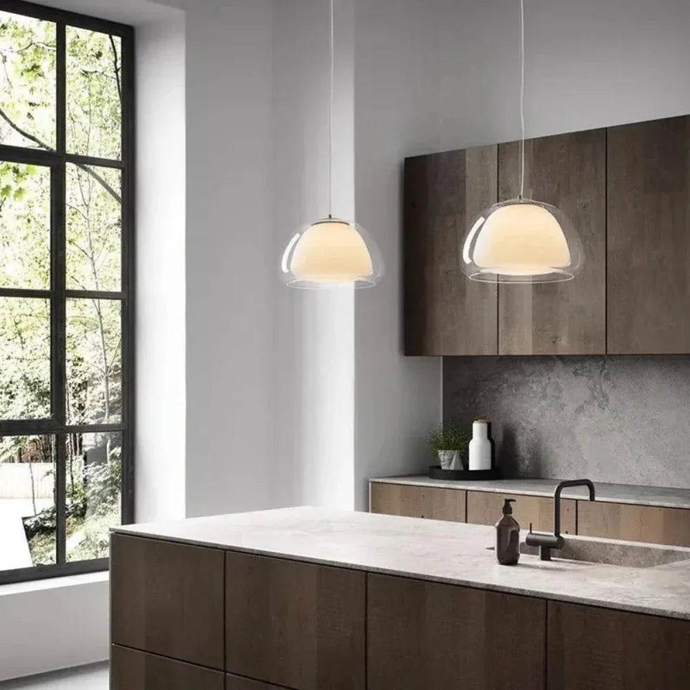Kiki's Way | Soho Glass Dome Pendant Light – Clear or Amber, E27