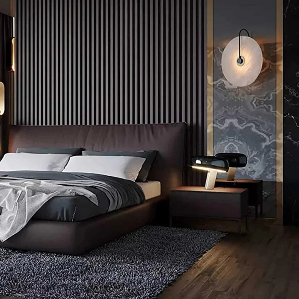 Kiki's Way | Albatroso Alabaster Wall Light – Adjustable Beam