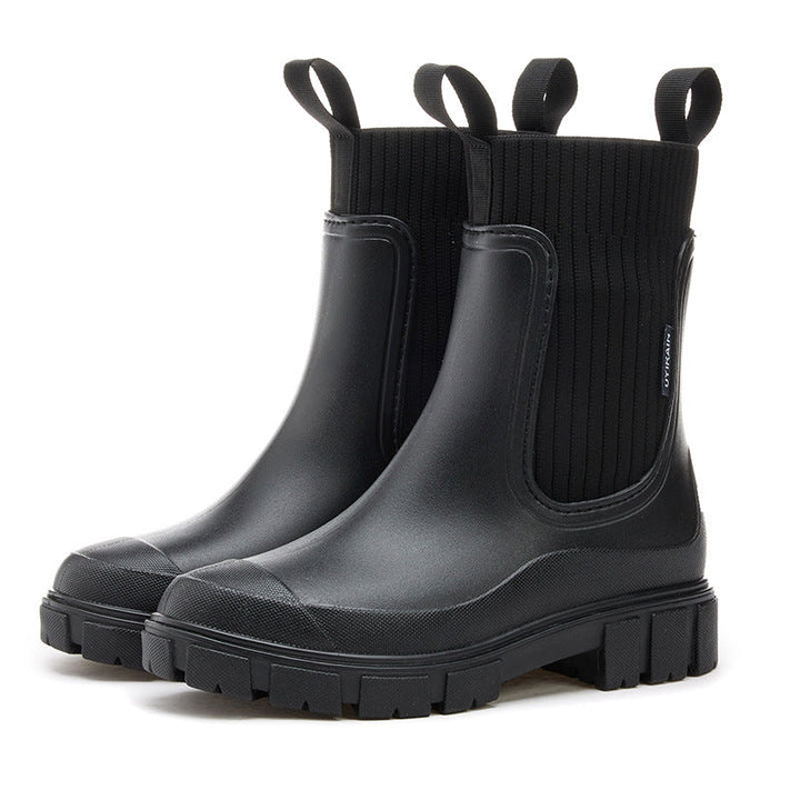 Rubber Boots - Waterproof with Anti-Slip Sole, Perfect for Rainy Weather