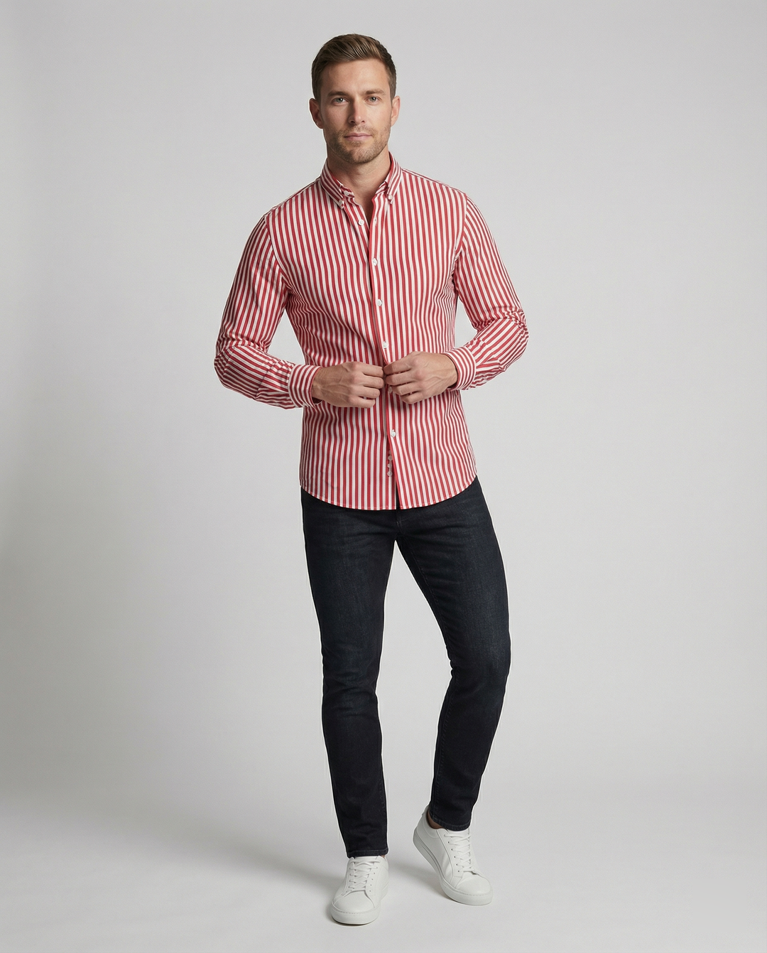 Men's Striped Antonio Shirt, Fashionable and Stylish