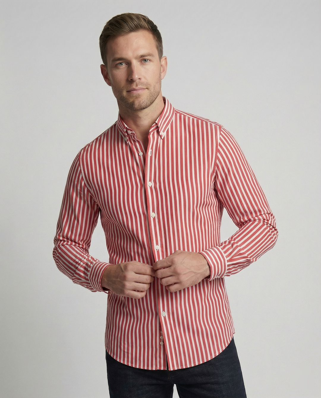 Men's Striped Antonio Shirt, Fashionable and Stylish