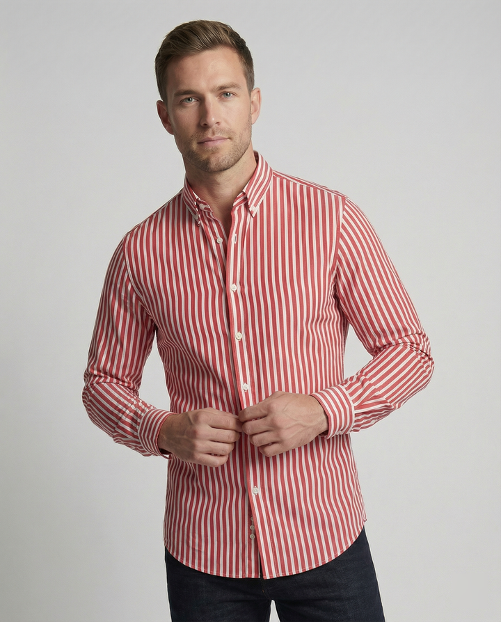Men's Striped Antonio Shirt, Fashionable and Stylish
