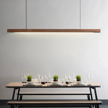 Kiki's Way | Catalina Linear Pendant Light – Pine & Black Walnut