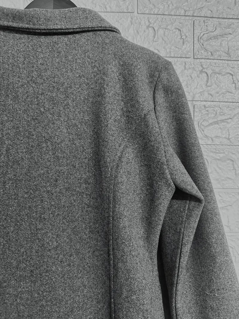 Woven Single-Breasted Coat