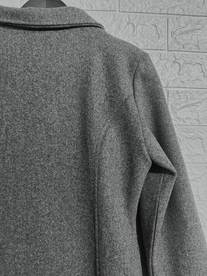 Woven Single-Breasted Coat