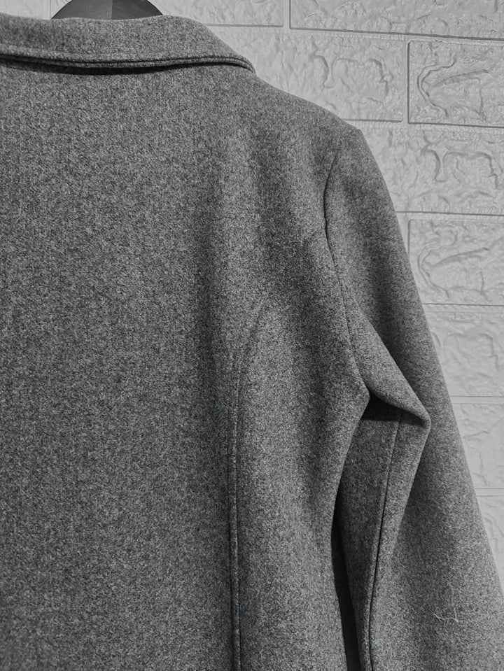 Woven Single-Breasted Coat