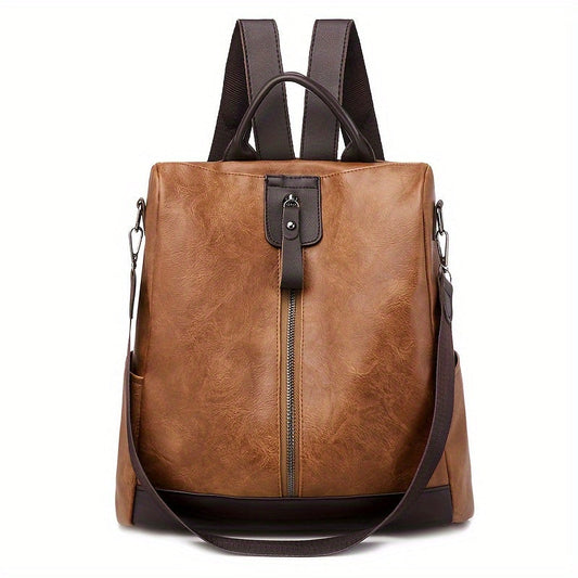 Women's Anti-Theft Vegan Backpack - Anti-Theft City Backpack