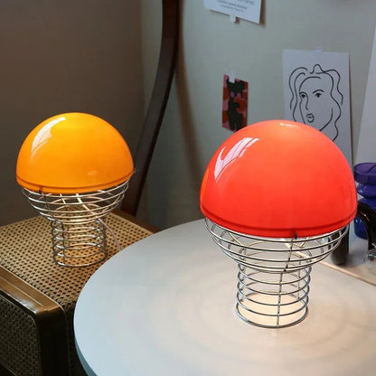 Kiki's Way | Bauhaus Glass Desk Lamp – Metal Frame