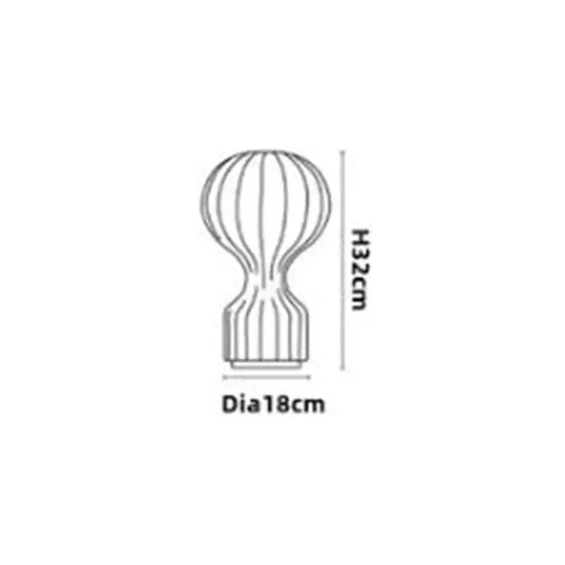 Kiki's Way | Andon Balloon Table Lamp – Chrome-Finished Iron