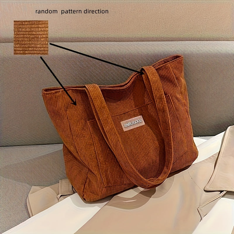 Women's Elegant Corduroy Bag