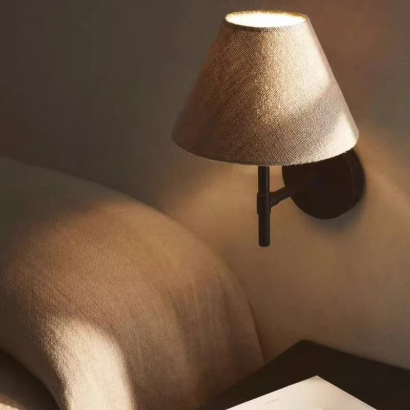 Kiki's Way | Andreas Up-Down Wall Light – Tapered Fabric Shade
