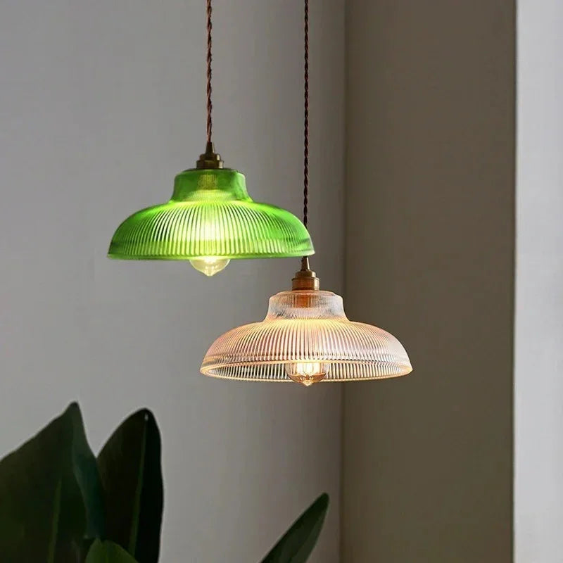 Kiki's Way | Boston Glass Pendant Light – Retro Metal & Glass