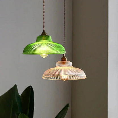 Kiki's Way | Boston Glass Pendant Light – Retro Metal & Glass
