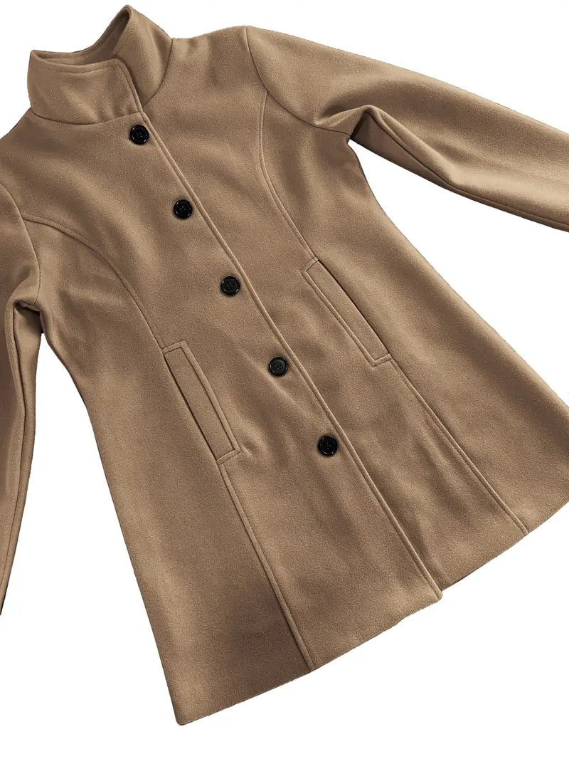 Woven Single-Breasted Coat