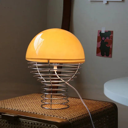 Kiki's Way | Bauhaus Glass Desk Lamp – Metal Frame