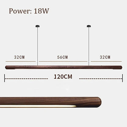 Kiki's Way | Orianna Wooden Linear Pendant Light – Ash or Walnut