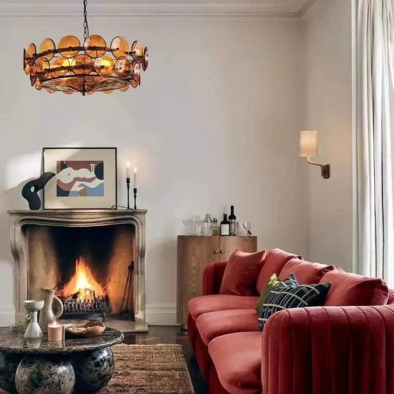 Kiki's Way | Clara Coloured Glass Chandelier – Chain Pendant, E14