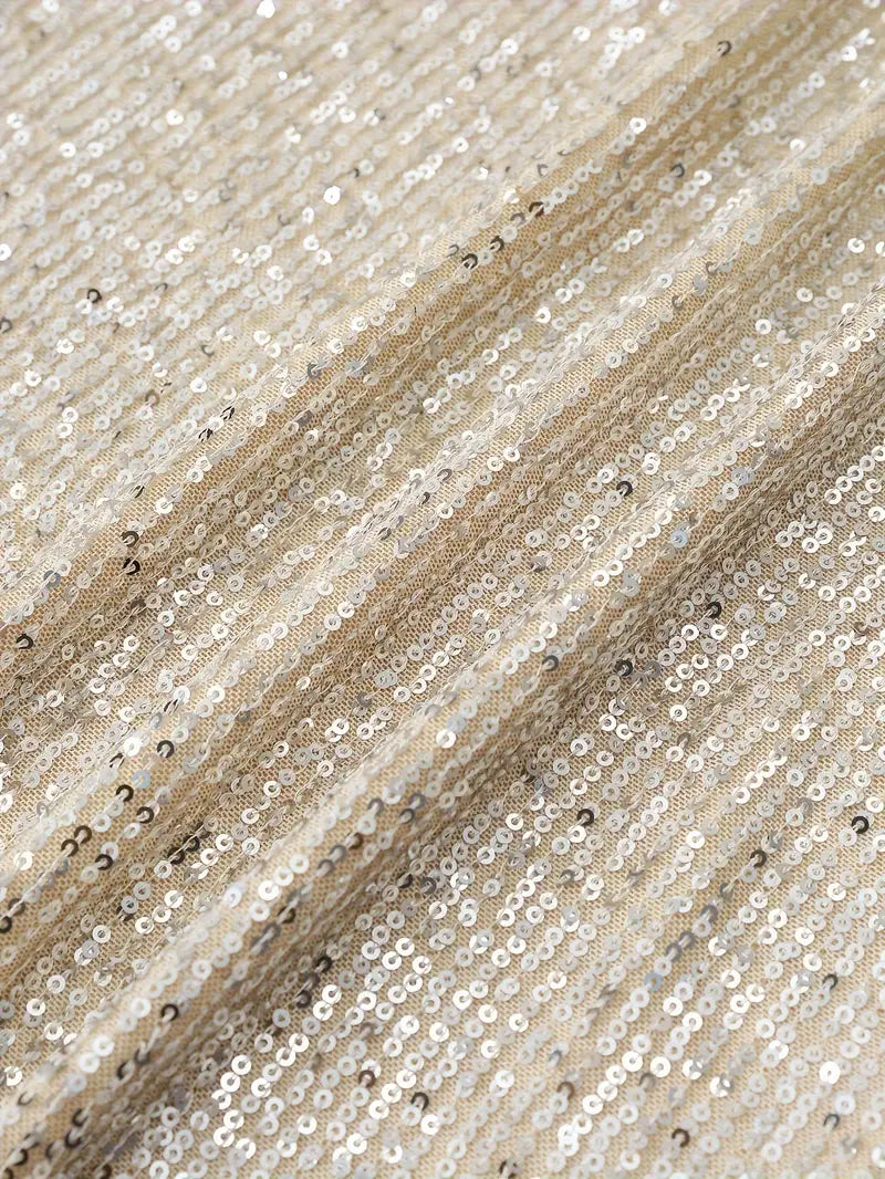 Party Sequin Dress with Contrast