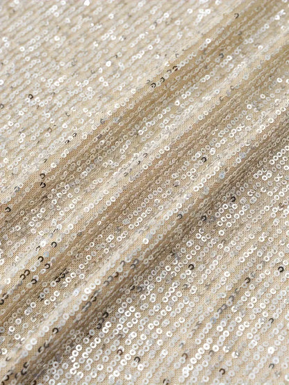 Party Sequin Dress with Contrast