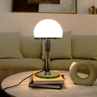 Kiki's Way | Bauhaus Globa Table Lamp – Frosted Glass Ball