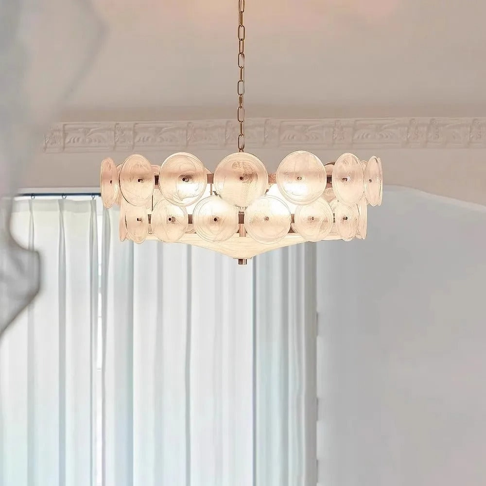 Kiki's Way | Clara Coloured Glass Chandelier – Chain Pendant, E14