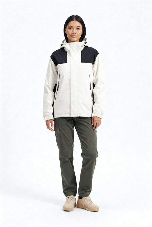 Women's Fleece 3-in-1 Winter Jacket with Hood & Warmth Function