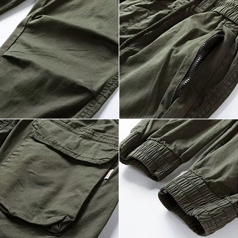 Stretch Cargo Pants with Pockets