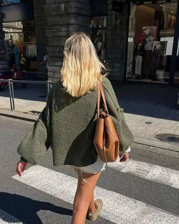 Fluffy Oversized Knit Sweater