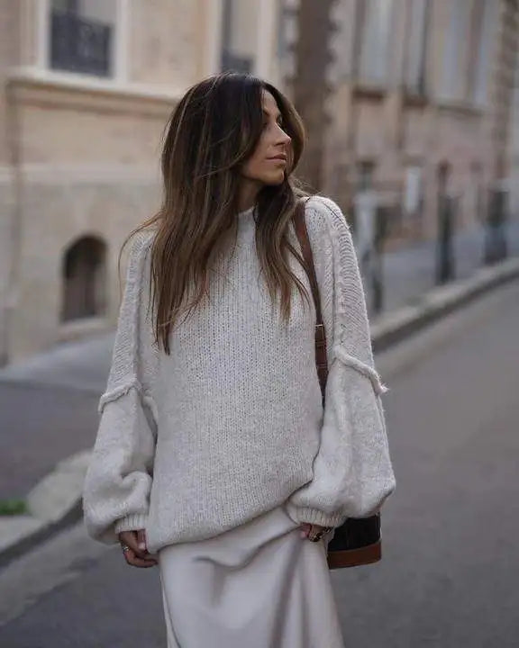 Fluffy Oversized Knit Sweater