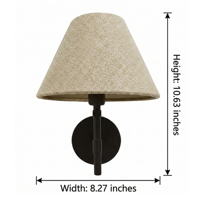 Kiki's Way | Andreas Up-Down Wall Light – Tapered Fabric Shade