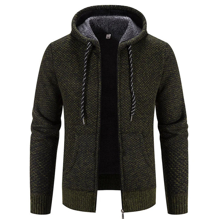Casual Autumn Cardigan with Hood for Men