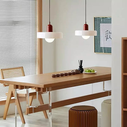 Kiki's Way | Stained Glass Pendant Light – Brass Finish, G9