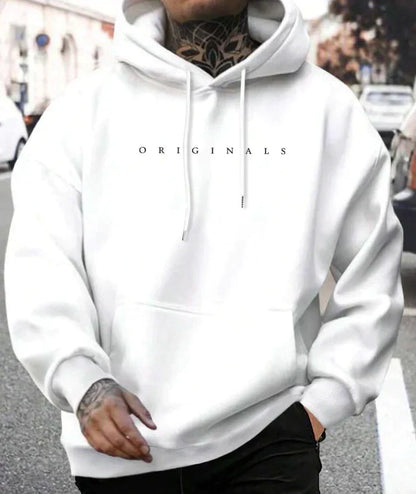 Men's Streetwear Autumn Hoodie with Drawstring