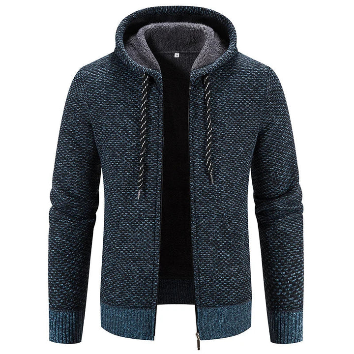 Casual Autumn Cardigan with Hood for Men