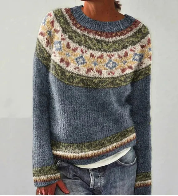 Women's Nordic Sweater with Stylish Design & Cozy Fit