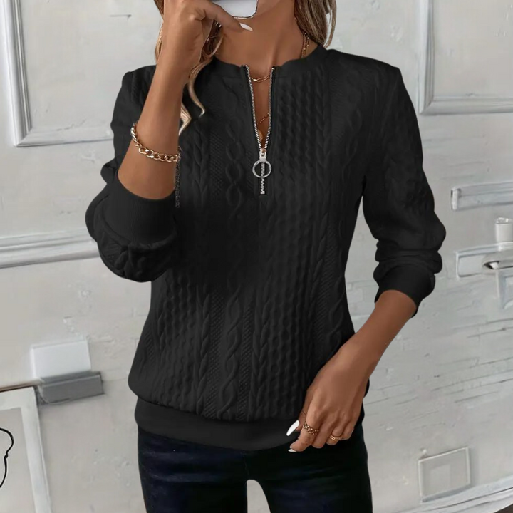 Soft Casual Sweater with Texture for Women