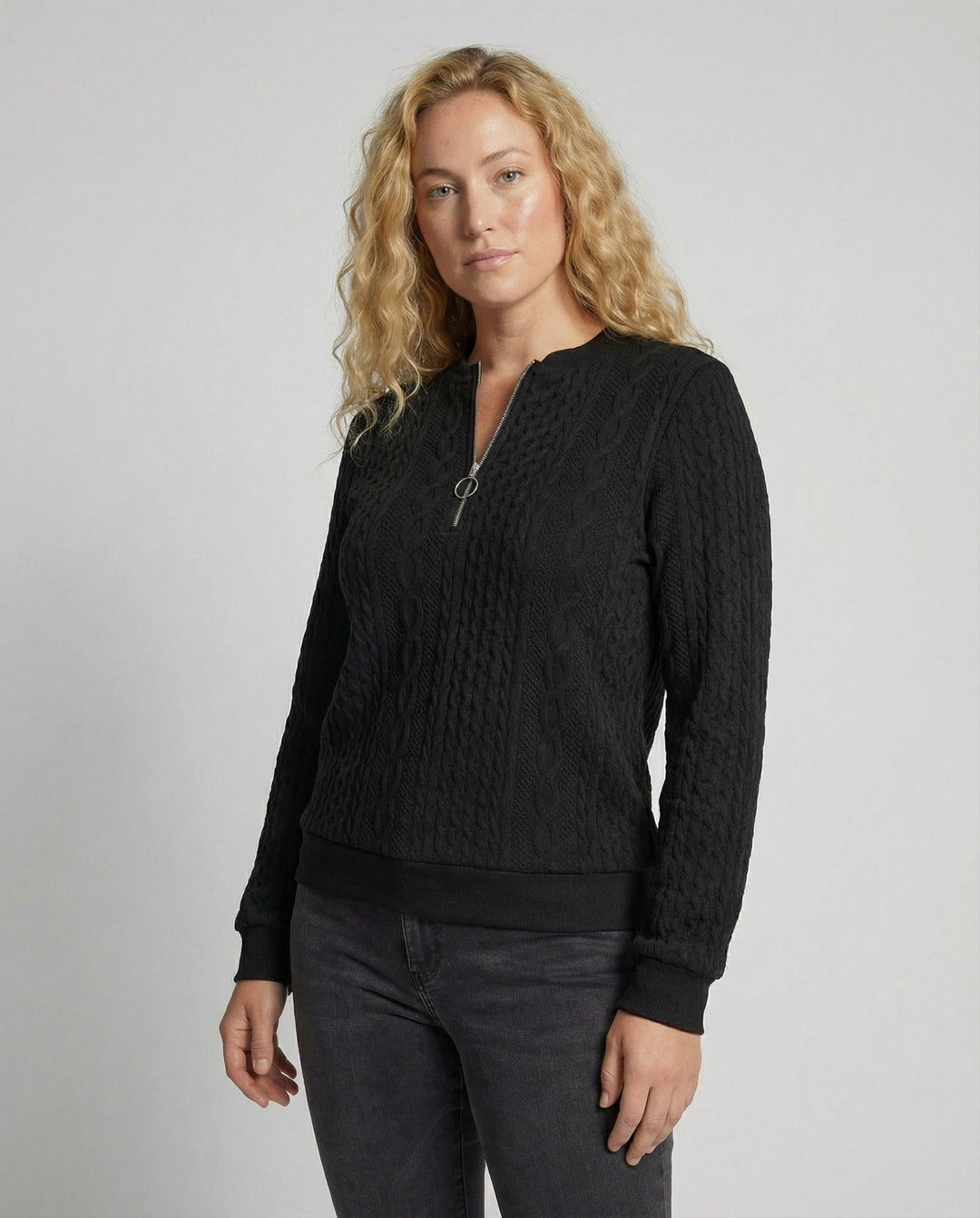 Soft Casual Sweater with Texture for Women
