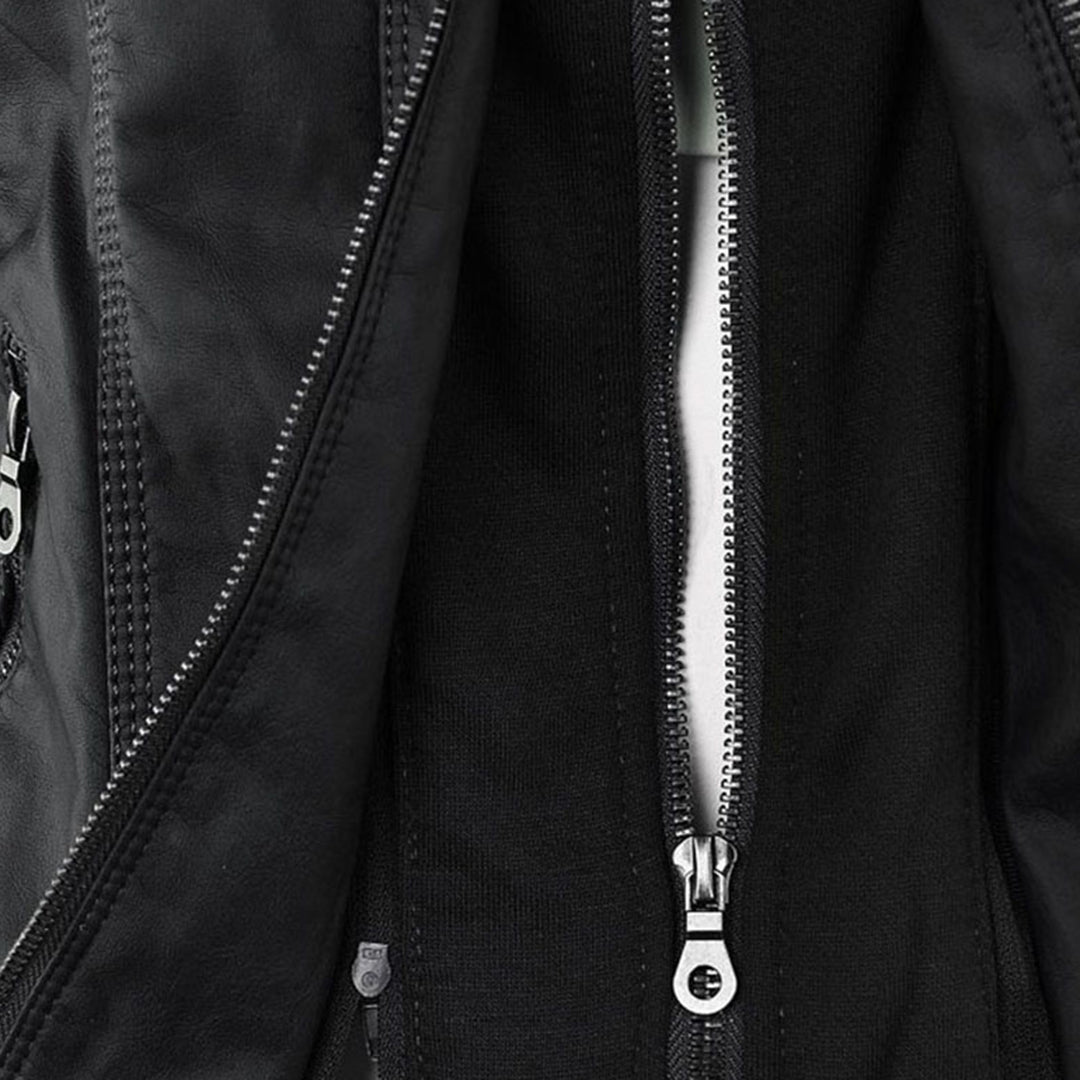 Weatherproof Women's Faux Leather Jacket with Hood