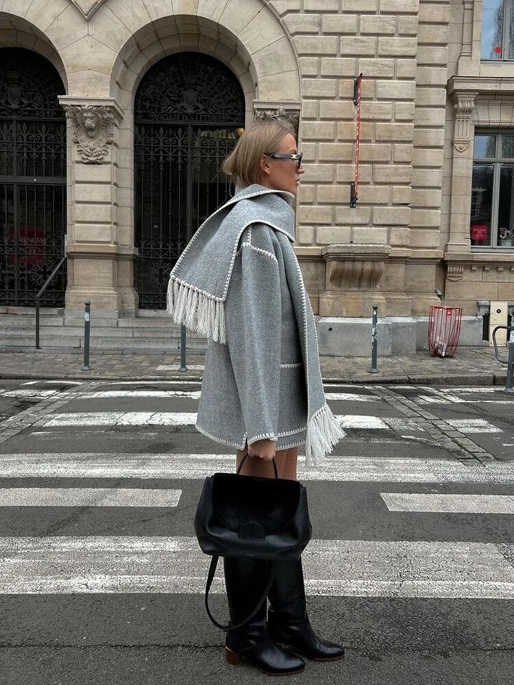 Luxe Jacket with Scarf