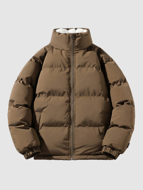 Men's Lined Puffer Jacket, Warm & Light
