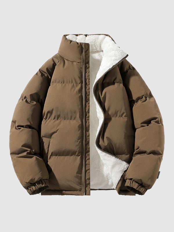 Men's Lined Puffer Jacket, Warm & Light