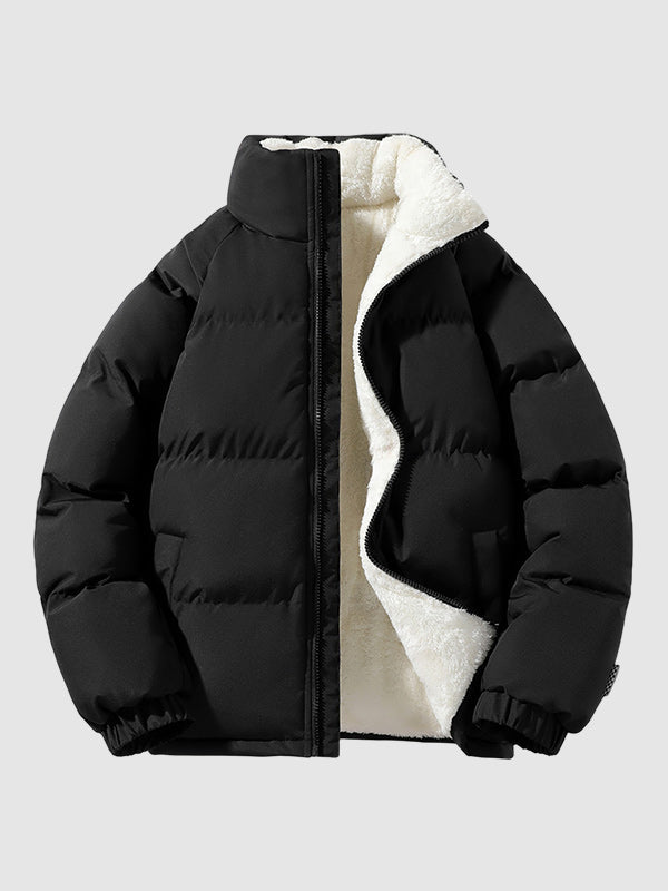 Men's Lined Puffer Jacket, Warm & Light