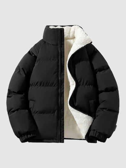 Men's Lined Puffer Jacket, Warm & Light