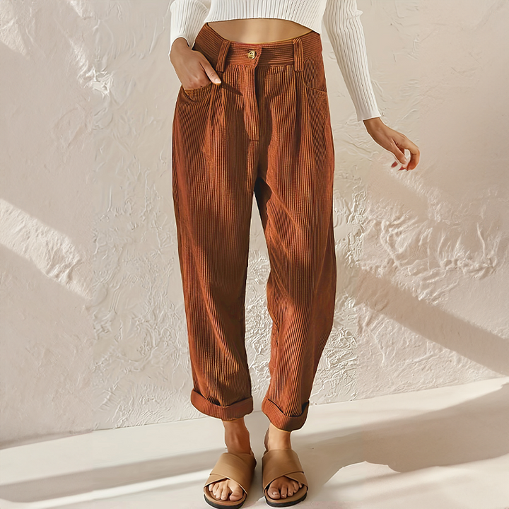 Casual Corduroy Pants for Women