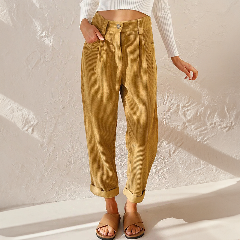 Casual Corduroy Pants for Women